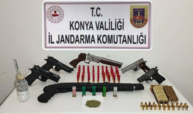 Konya'da silah kaçakçılarına operasyon: 1 gözaltı