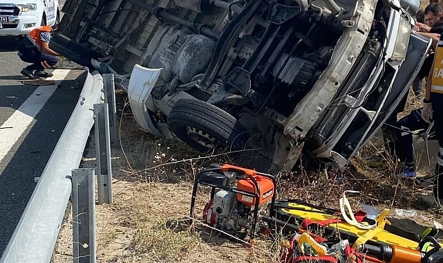 Minibüs takla attı: Sürücü hayatını kaybetti