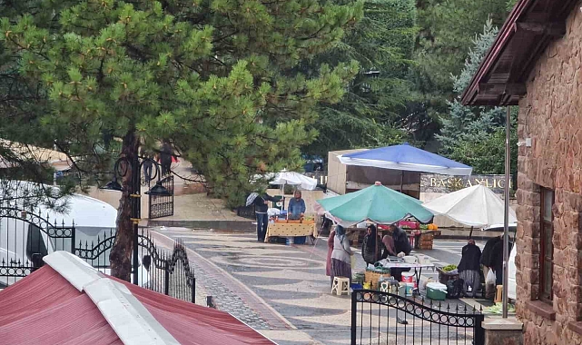 Nallıhan'da sağanak yağış vatandaşlara zor anlar yaşattı