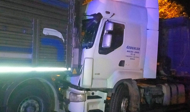 Park halinde freni boşalan tır 5 araca çarptı: 1 yaralı