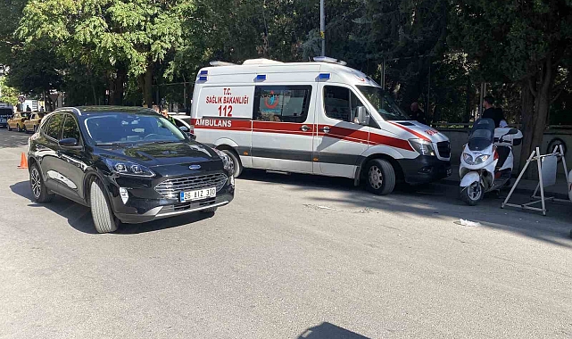 Ters yönden çıkan ciple çarpışan motosiklet sürücüsü yaralandı