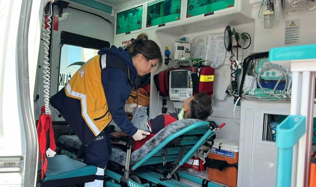 Aksaray'da hafif ticari araç ile bisiklet çarpıştı: 1 yaralı