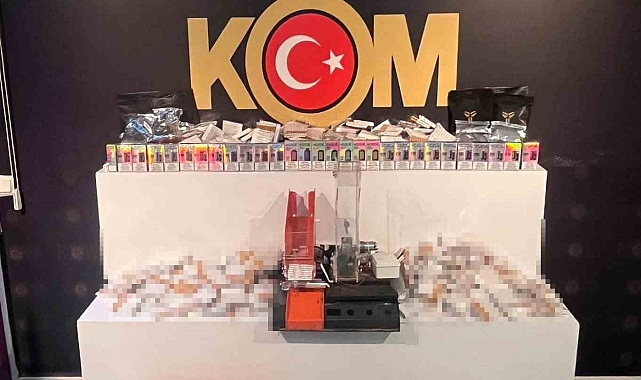 Aksaray'da kaçak sigara deposuna baskın: 1 gözaltı