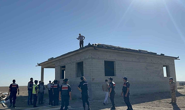 Aksaray'da kaçak yapılaşmada olaylı yıkım