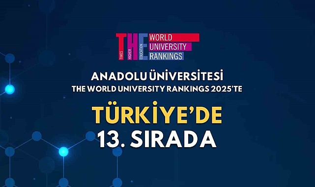 Anadolu Üniversitesi, THE World University Rankings 2025'te 13'üncü sırada