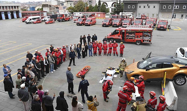 Ankara İtfaiyesi'nden ABB'nin Emekli Lokali üyelerine eğitim ve tatbikat