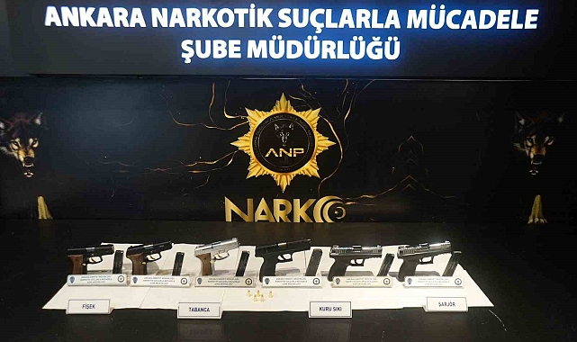 Ankara'da 6 adet ruhsatsız tabanca ele geçirildi