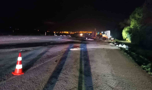 Ankara'da seyir halindeki tırın dorsesi ayrıldı