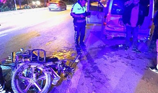 Konya'da hafif ticari araçla motosiklet çarpıştı: 1 yaralı