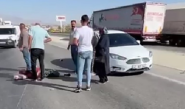 Konya'da otomobil ile motosiklet çarpıştı: 1 yaralı