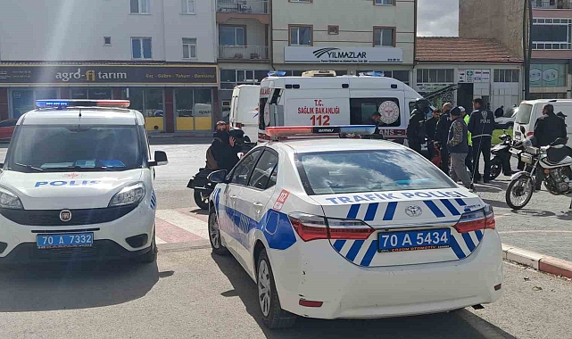 Minibüs ile motosiklet çarpıştı: 1 yaralı