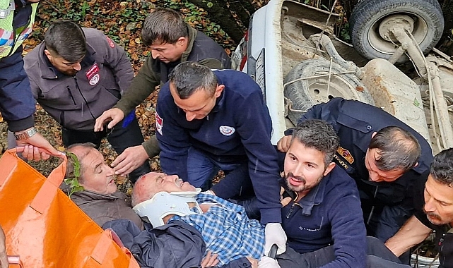 Otomobil uçuruma devrildi: 1 yaralı