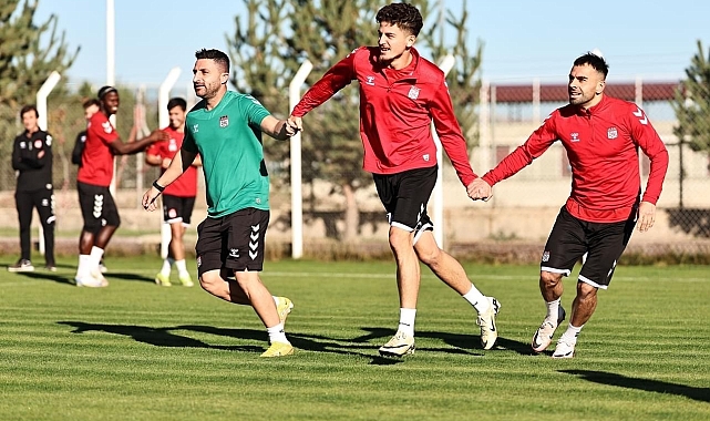 Sivasspor'da neşeli idman