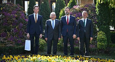 Başkan Büyükkılıç; Macaristan Büyükelçisi Matis ve Fahri Konsolos Şahbaz'ı ağırladı