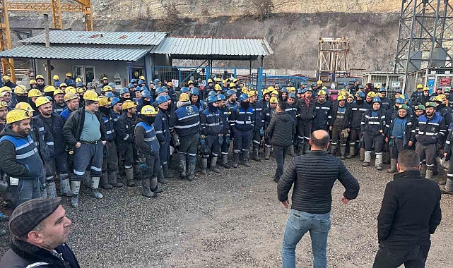 Çayırhan'da 500 madenci eylem başlattı