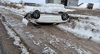 Ereğli'de Tipi ve buzlanma kazaya neden oldu: 4 yaralı