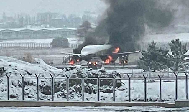 Esenboğa'da uçak yangını önce korkuttu sonra tatbikat olduğu ortaya çıktı