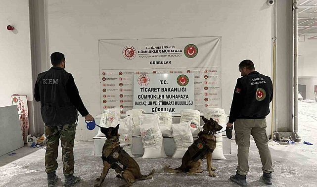 Gürbulak Sınır Kapısı'nda 4 buçuk tondan fazla uyuşturucu ele geçirildi