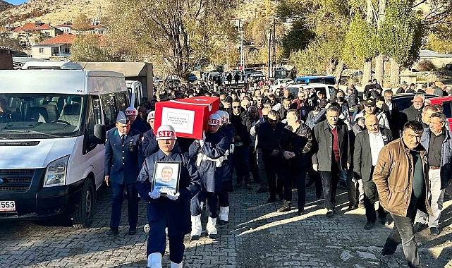 Hayatını kaybeden emekli astsubay son yolculuğuna uğurlandı