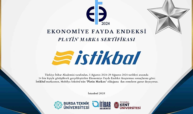 İstikbal'e "Platin" Ödül