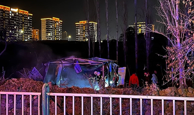 Kayseri'de korkutan baraka yangını