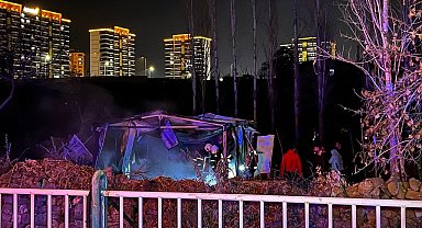 Kayseri'de korkutan baraka yangını