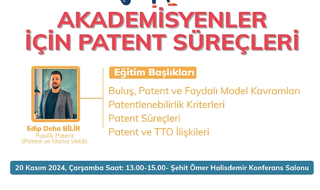 KMÜ'de Akademisyenler İçin Patent Süreçleri Eğitimi Düzenleniyor