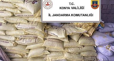Konya'da 1 milyon liralık kaçak gübre operasyonu