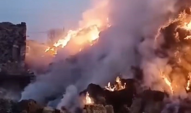 Konya'da 3 bin saman balyası kundaklandı