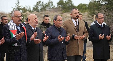 Konya'da, Gazze'deki basın şehitleri için hatıra ormanı kuruldu