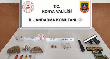 Konya'da jandarmadan uyuşturucu operasyonu