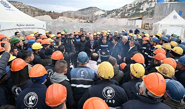 Mansur Yavaş'tan grevdeki maden işçilerine destek ziyareti