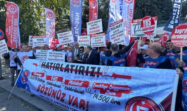 Memur sendikaları 4 gün sürecek oturma eylemi başlattı