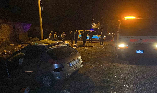 Karaman'da Otomobil ineğe çarptı: 5 yaralı