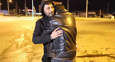 Şoka giren sürücü önce bayıldı, ayılıp ağladı, sonra da sarıldı