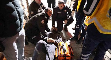 Aksaray'da intihara kalkışan genci bekçiler kurtardı