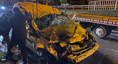 Araç dereye uçtu: 1 ölü, 2 yaralı