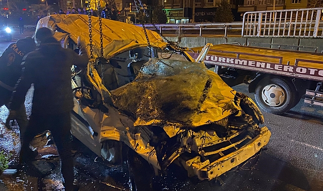 Araç dereye uçtu: 1 ölü, 2 yaralı