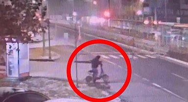 Bisiklet hırsızı önce kameraya sonra polise yakalandı