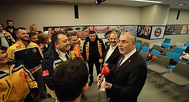 Çalışma Bakanı Işıkhan, Sağlık-Sen'in 112 çalışanları buluşmasına katıldı
