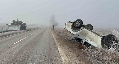 Gizli buzlanma kazaya sebep oldu, 1 kişi yaralandı