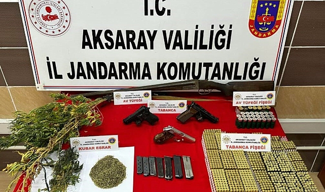 Jandarmadan uyuşturucu ve kaçak silah operasyonu