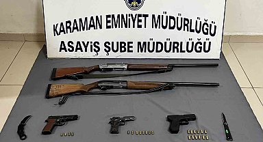Karaman'da asayiş uygulaması: 14 tutuklama
