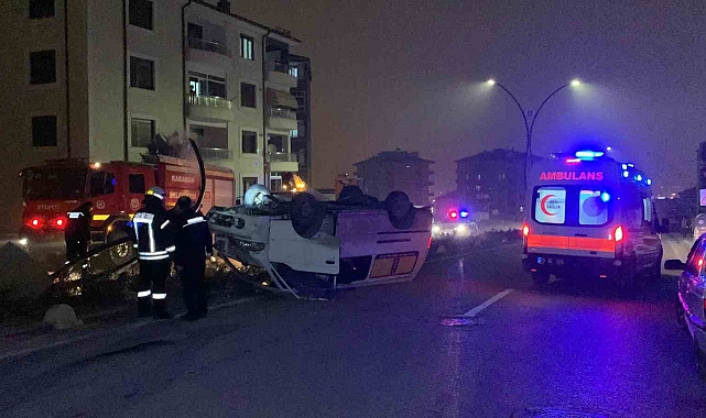 Karaman'da Minibüs Kazası: Sürücü Yaralı