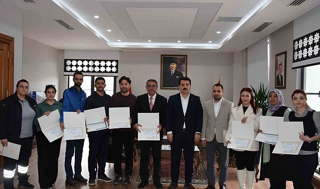 Karapınar'da örnek olan projeye başarı belgesi