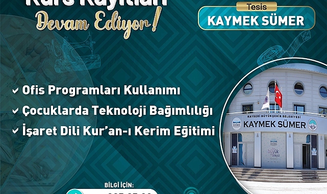 KAYMEK'ten güz dönemine özel kurs seçenekleri
