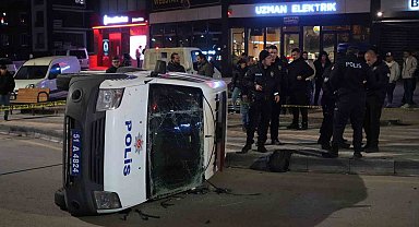 Niğde'de polis otosu ile otomobil çarpıştı: 6 yaralı