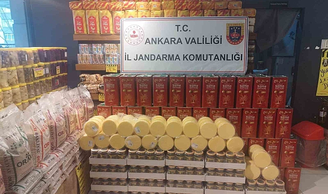 Ankara'da sahte gıda operasyonu: 1milyon 275 bin TL değerinde ürün ele geçirildi