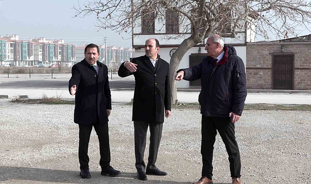 Başkan Altay ve Başkan Kılca Konya'nın kalbinde yükselen tarihi projeyi inceledi
