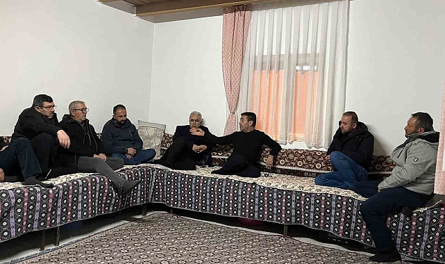 Başkan Metin kavgada yaralananları ziyaret etti
